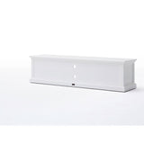 NovaSolo Halifax Large Entertainment Center with 4 Drawers White CA631