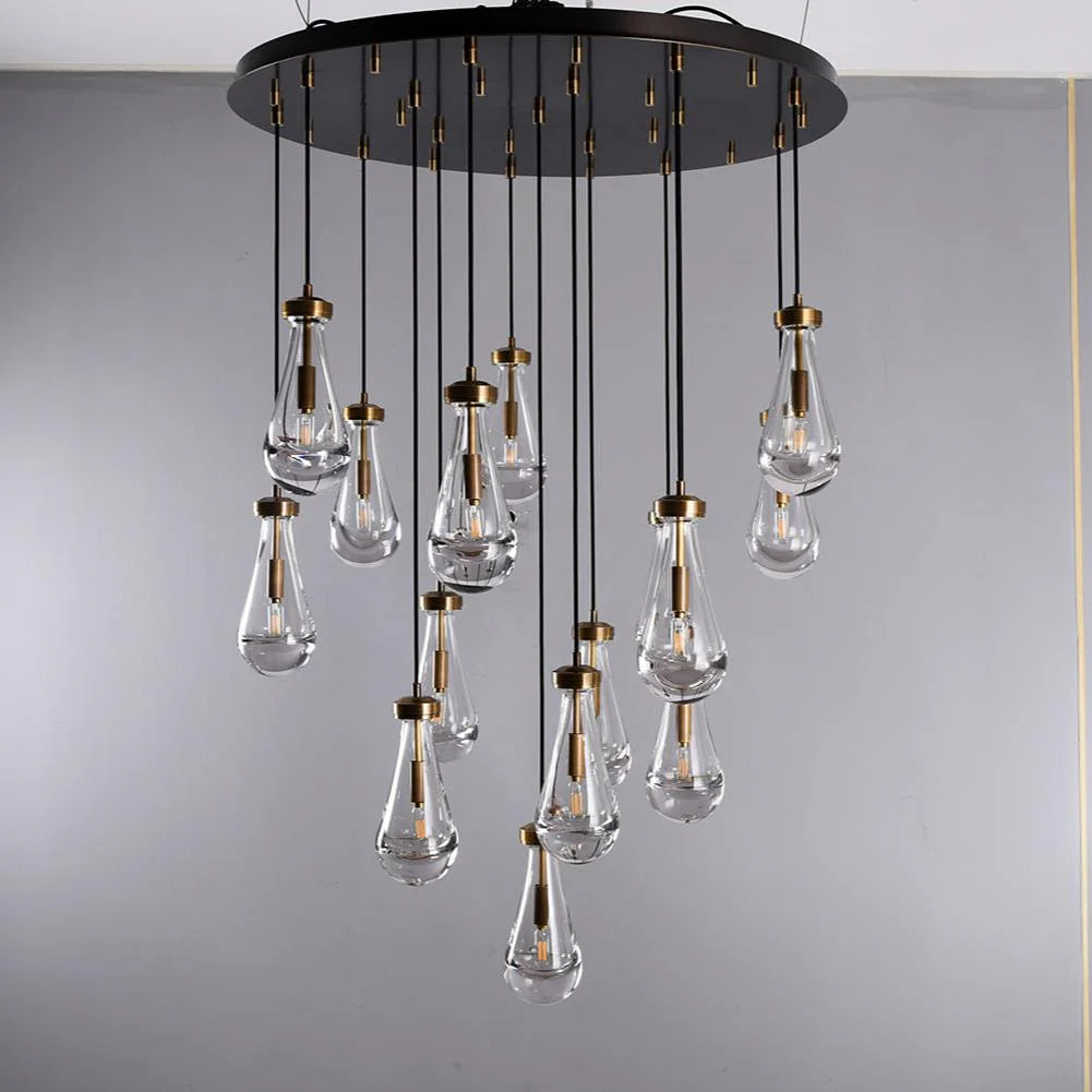 Raindrop Round Chandelier 47"