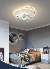 Creative LED Astronaut Ceiling Lights with Planet & Spaceman