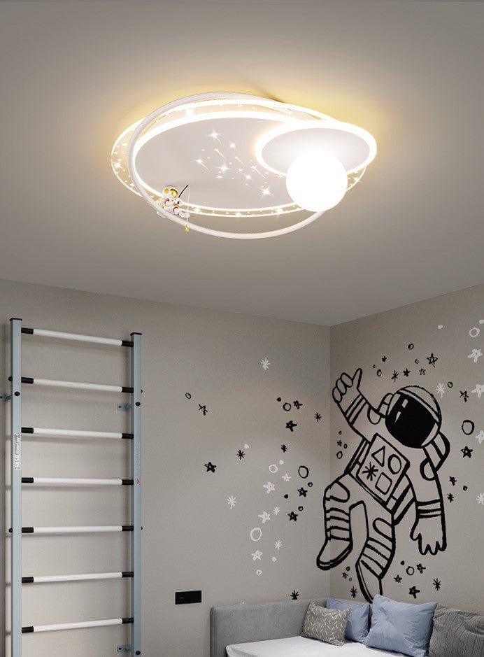 Creative LED Astronaut Ceiling Lights with Planet & Spaceman