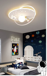 Creative LED Astronaut Ceiling Lights with Planet & Spaceman