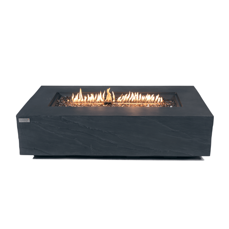 Elementi Plus - Cape Town Rectangular Concrete Fire Pit Table - OFG410SL