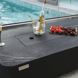 Elementi Plus - Valencia Rectangular Marble Fire Pit Table - OFP102BB