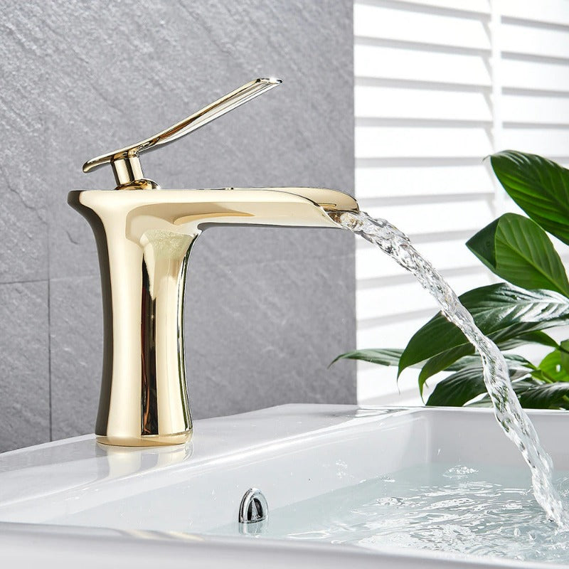 Ames - Modern Waterfall Bathroom Faucet