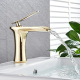 Ames - Modern Waterfall Bathroom Faucet