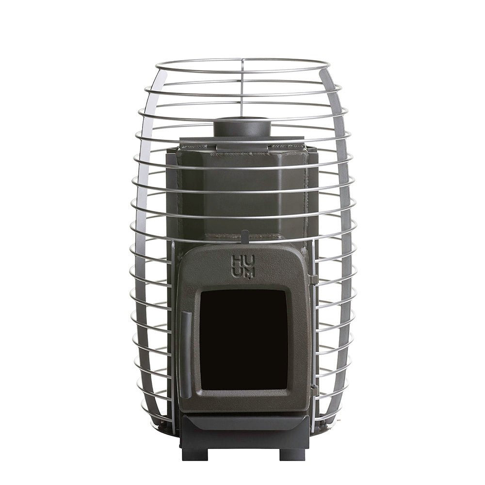 HUUM HIVE HEAT 12kW Wood Burning Stove Kit w/ Chimney and Floor Protection and Stones