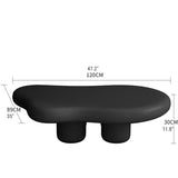 Glossy coffee table for the living room, bedroom in Scandinavian style