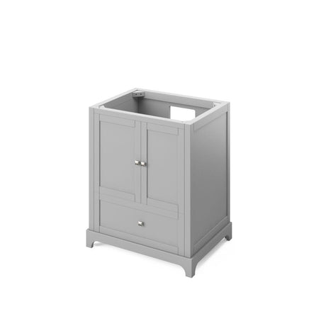 Addington Modern 30" Grey Vanity, Steel Grey Cultured Marble Vanity Top | VKITADD30GRSGR