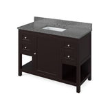 Astoria Transitional 48" Espresso Vanity, Boulder Cultured Marble Top | VKITAST48ESBOR