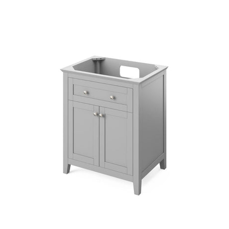 Chatham 30" Grey Single Vanity, Boulder Cultured Marble Top | VKITCHA30GRBOR