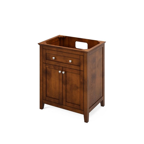 Chatham Traditional 30" Chocolate Single Vanity, Boulder Cultured Marble Top | VKITCHA30CHBOR