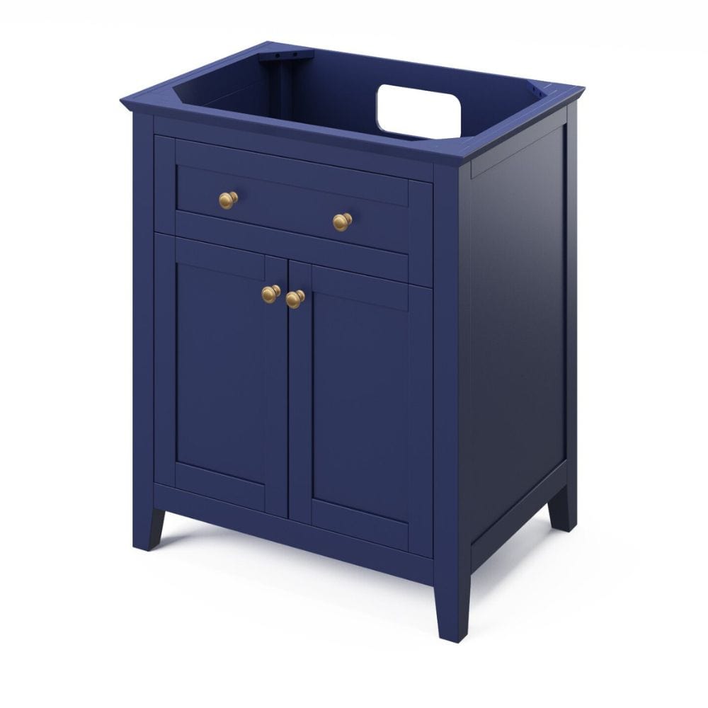 Chatham Traditional 30" Hale Blue Single Sink Vanity, Boulder Cultured Marble Top | VKITCHA30BLBOR