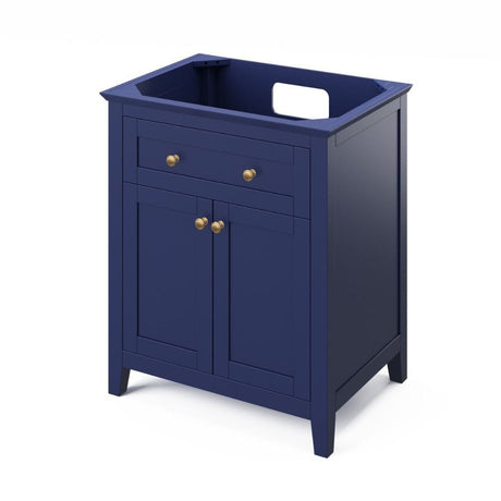 Chatham Transitional 30" Hale Blue Single Vanity, Black Granite Top | VKITCHA30BLBGR