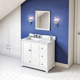 Jeffrey Alexander Addington Contemporary 36" White Single Sink Vanity