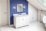 Jeffrey Alexander Addington Contemporary 48" White Single Sink Vanity