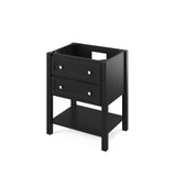 Jeffrey Alexander Adler Transitional 30" Black Single Sink Vanity