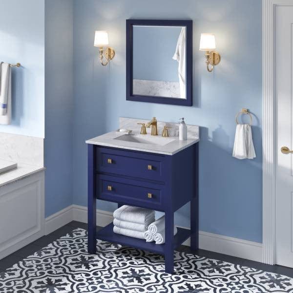 Jeffrey Alexander Adler Transitional 30" Hale Blue Single Sink Vanity