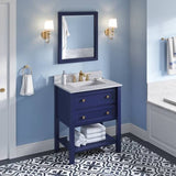 Jeffrey Alexander Adler Transitional 30" Hale Blue Single Sink Vanity