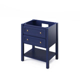 Jeffrey Alexander Adler Transitional 30" Hale Blue Single Undermount Sink Vanity w/ Quartz Top