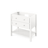 Jeffrey Alexander Adler Transitional 36" White Single Sink Vanity