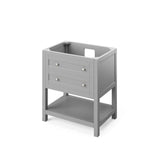 Jeffrey Alexander Astoria Transitional 30" Grey Single Undermount Sink Vanity w/ Marble Top