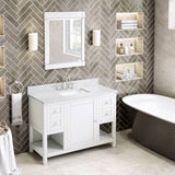 Jeffrey Alexander Astoria Transitional 48" White Single Sink Vanity