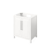 Jeffrey Alexander Cade Contemporary 30" White Single Undermount Sink Vanity w/ Quartz Top