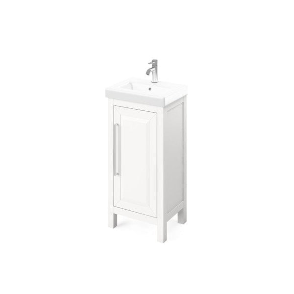 Jeffrey Alexander Cade Modern 18" White Single Sink Vanity