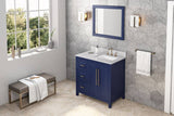 Jeffrey Alexander Cade Modern 36" Hale Blue Single Sink Vanity