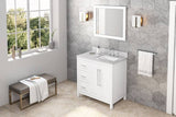 Jeffrey Alexander Cade Modern 36" White Single Sink Vanity