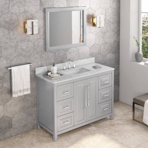 Jeffrey Alexander Cade Modern 48" Grey Single Sink Vanity