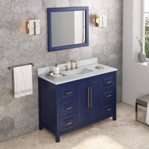 Jeffrey Alexander Cade Modern 48" Hale Blue Single Sink Vanity