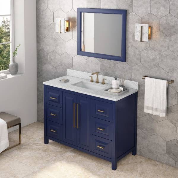 Jeffrey Alexander Cade Modern 48" Hale Blue Single Sink Vanity