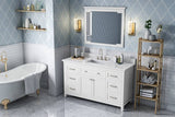 Jeffrey Alexander Chatcham Traditional 60" White Single Sink Vanity