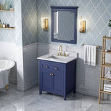 Jeffrey Alexander Chatham Contemporary 30" Hale Blue Single Sink Vanity