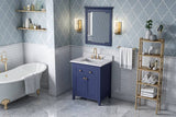 Jeffrey Alexander Chatham Contemporary 30" Hale Blue Single Sink Vanity