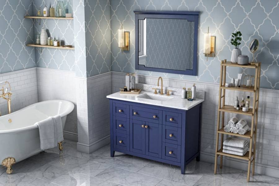 Jeffrey Alexander Chatham Contemporary 48" Hale Blue Single Sink Vanity