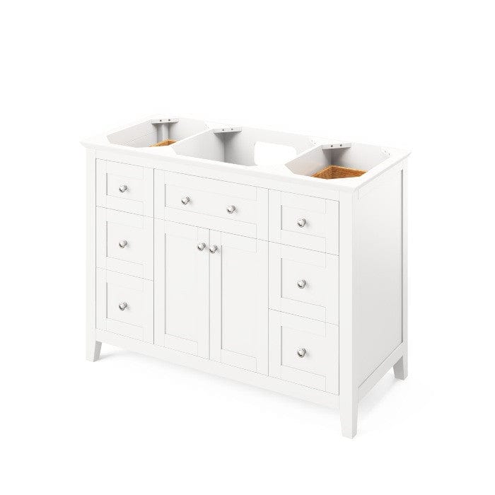 Jeffrey Alexander Chatham Contemporary 48" White Single Sink Vanity