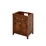 Jeffrey Alexander Chatham Traditional 30" Chocolate Single Undermount Sink Vanity w/ Marble Top