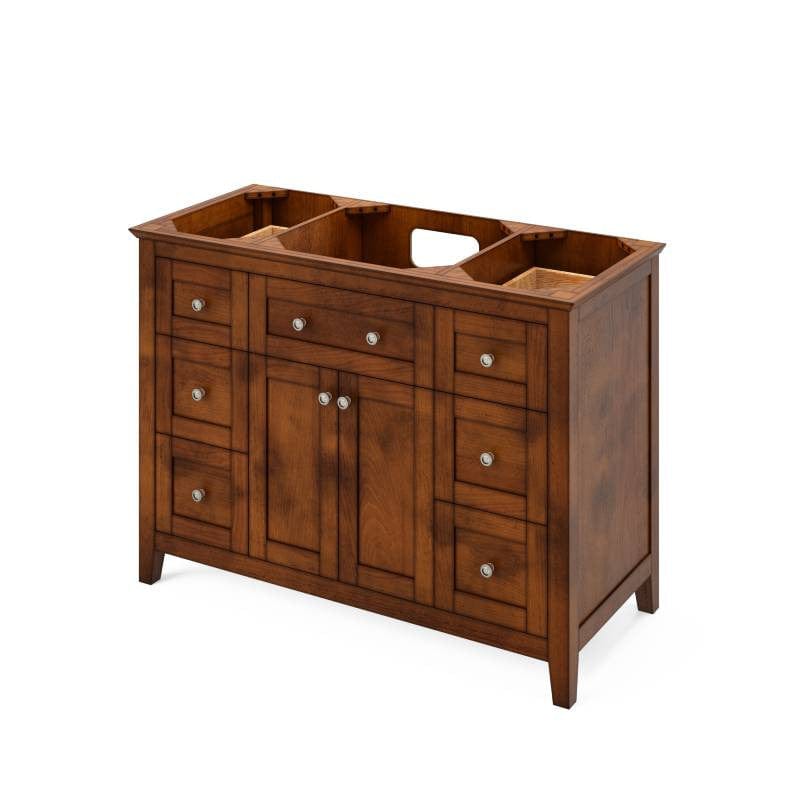 Jeffrey Alexander Chatham Traditional 48" Chocolate Single Undermount Sink Vanity w/ Marble Top