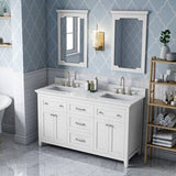 Jeffrey Alexander Chatham Traditional 60" White Double Sink Vanity