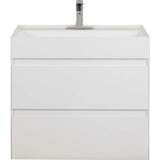 Jeffrey Alexander Costrel 30 White Modern Wall-Mounted Vanity