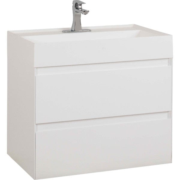 Jeffrey Alexander Costrel 30 White Modern Wall-Mounted Vanity