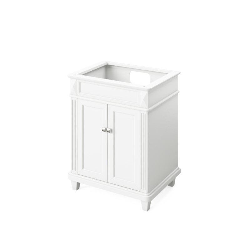 Jeffrey Alexander Douglas Transitional 30" White Single Sink Vanity