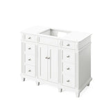 Jeffrey Alexander Douglas Transitional 48" White Single Sink Vanity