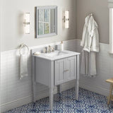 Jeffrey Alexander Jensen Transitional 30" Grey Single Sink Vanity