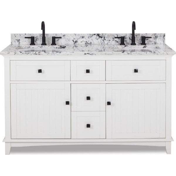 Jeffrey Alexander Savino 60 White Contemporary Vanity