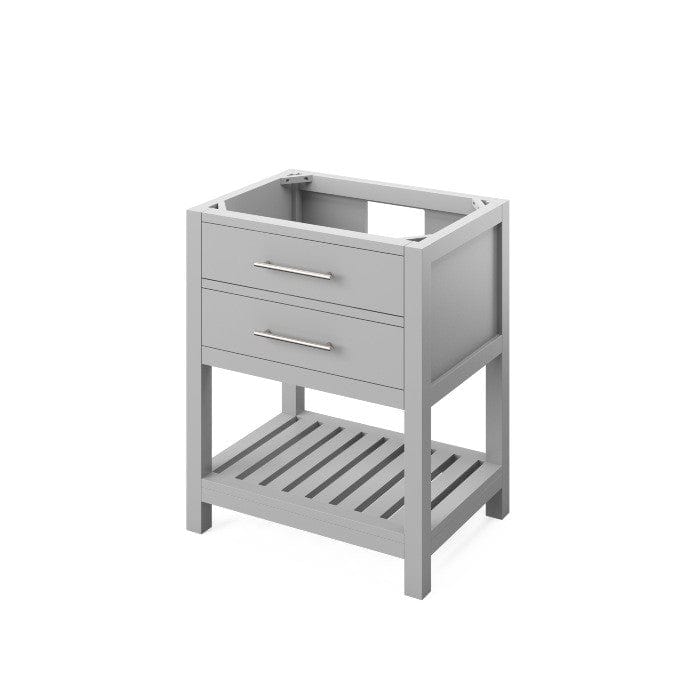 Jeffrey Alexander Wavecrest Contemporary 30" Grey Single Sink Vanity