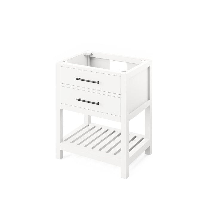 Jeffrey Alexander Wavecrest Contemporary 30" White Single Sink Vanity