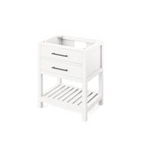 Jeffrey Alexander Wavecrest Contemporary 30" White Single Sink Vanity